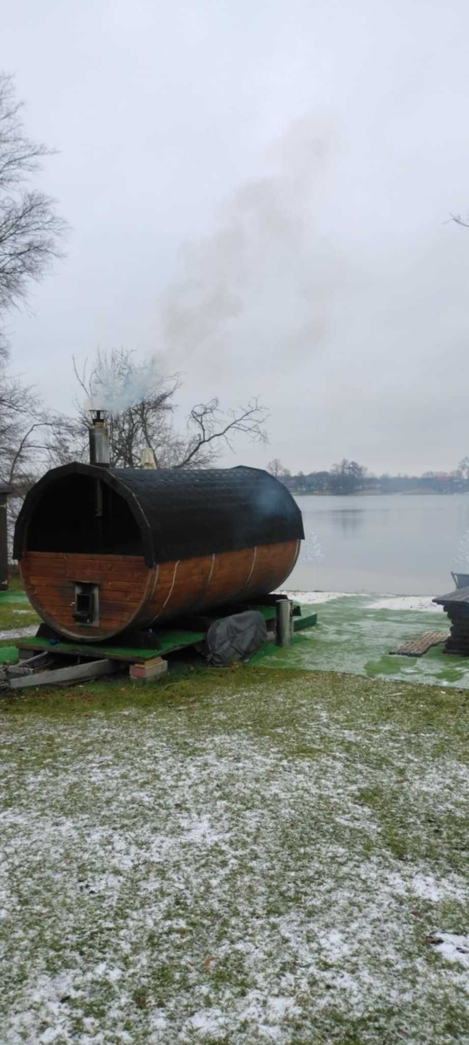Sauna beczka 8-osób piec Harvia M3SL na drewno
