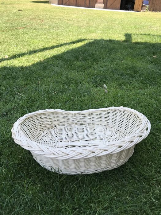 Legowisko dla pieska kotka nowe 73 x 54 cm kosz wiklinowy