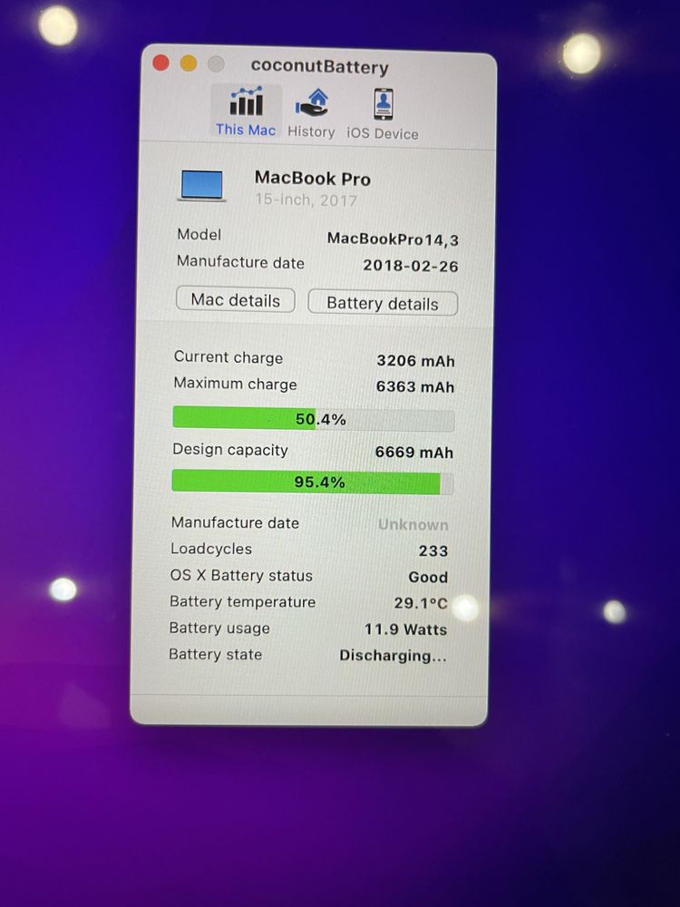 MacBook Pro 15.4 ІДЕАЛ! A1707 I7 2.8 256ssd 16ddr3 radeon Pro550 2gb
