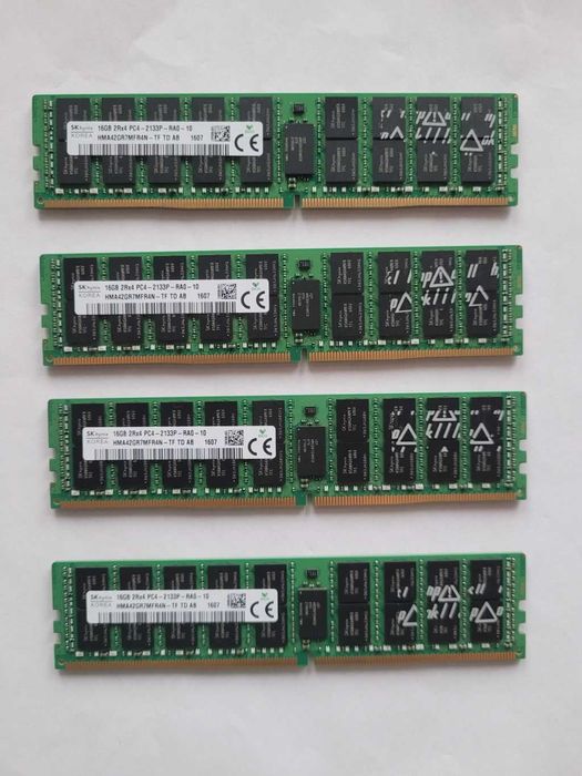 DDR4 64GB ( 4 x 16GB ) Pamięć RAM SK Hynix PC4-2133P ECC RDIMM 2133Mhz