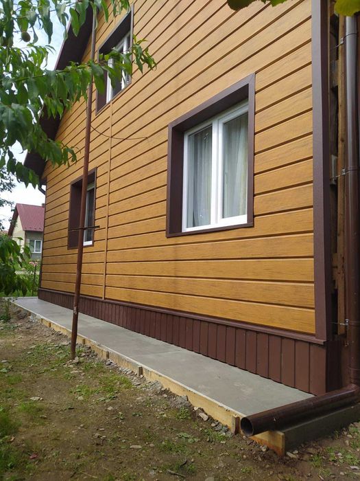 Сайдинг металочерепиця профнастил блок-хаус євро-дошка штахети ринва