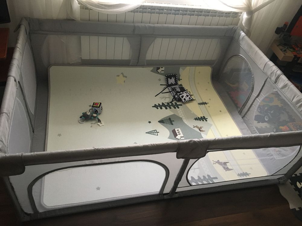 Duży kojec dla dzieci Moby System 200x140