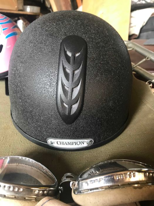 шлем-мото-вело синий с белым