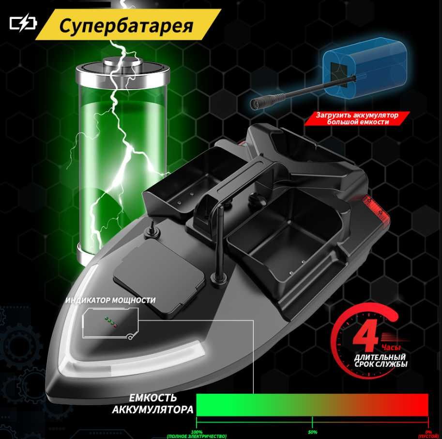Прикормочный кораблик GPS  Flytec  V020  40 точек