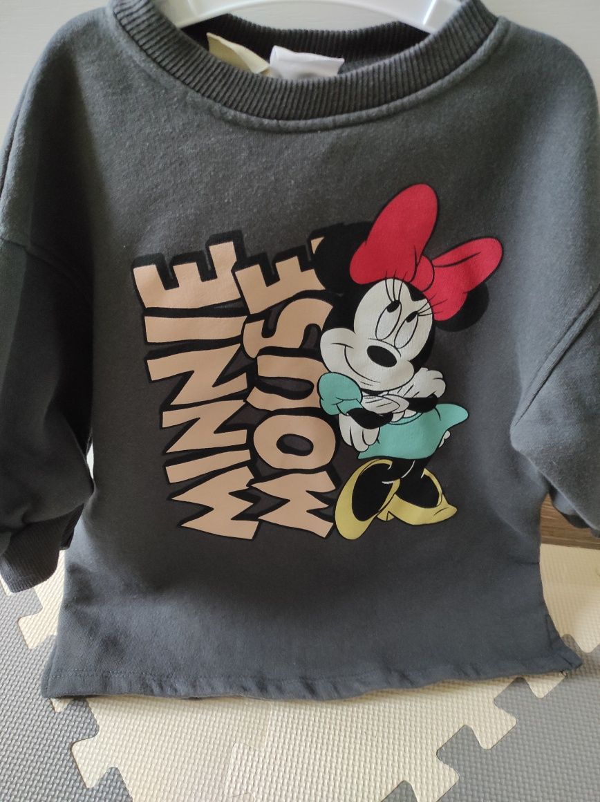 Sukienka oversize bluza Zara 86 poszukiwana hit myszka Minnie Disney