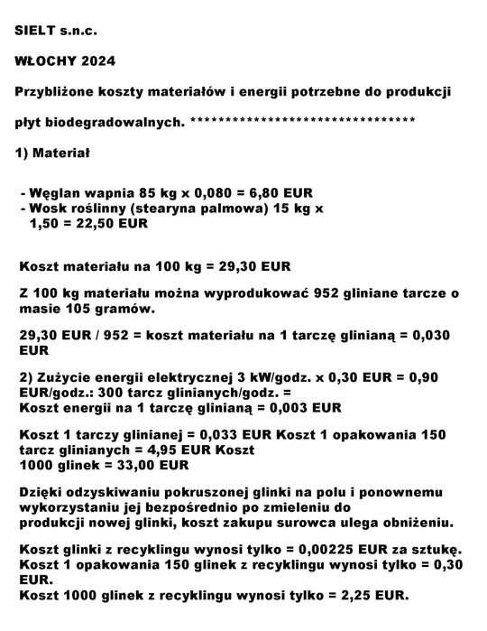 Maszyna, wtryskarka do produkcji rzutków. Skeet, trap.