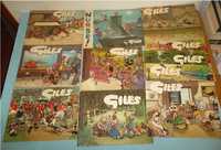 GILES - CARTOONS - 11 Livros dos anos 60