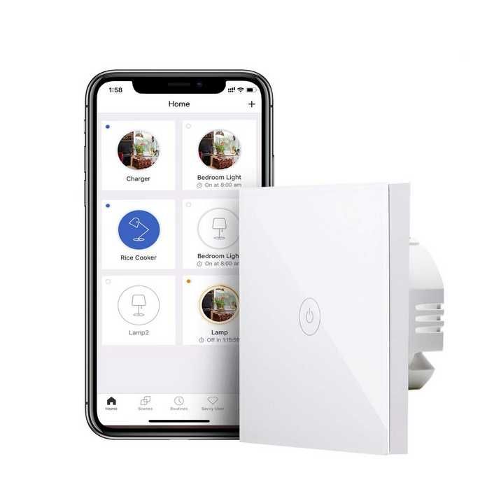 Inteligentny Przełącznik Światła kompatybilny Alexa Google Home Meross
