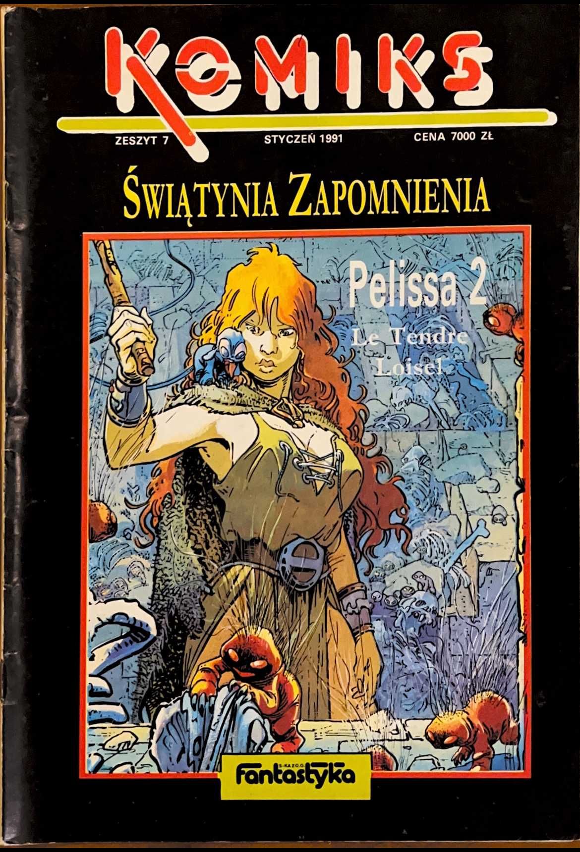 Komiks Świątynia Zapomnienia, wydanie sty. 1991