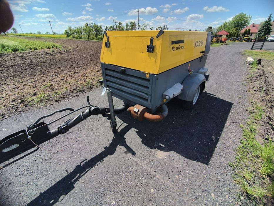 Kompresor Atlascopco 8000Litrów/M piaskarka komplet dostawa szkolenie