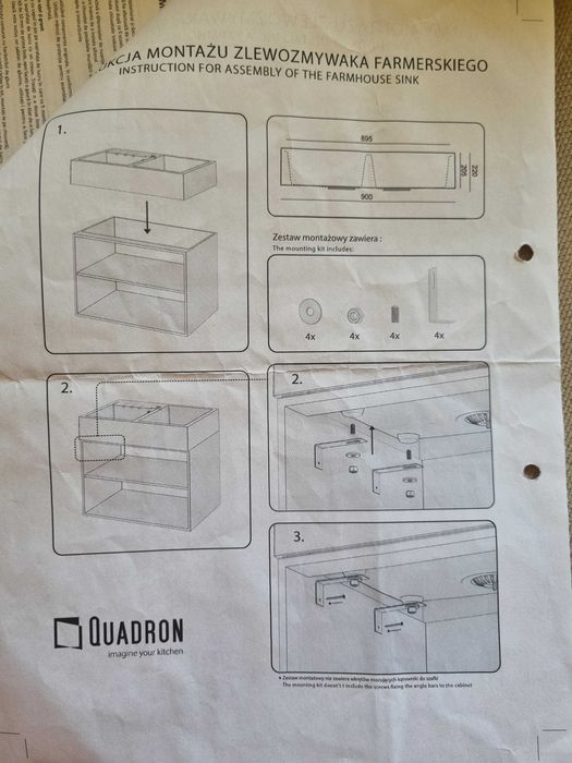 Zlewozmywak farmerski BILL 120 GRANITEQ
