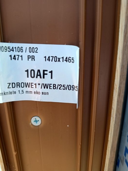 Okna pcv dąb Turner oak 3 szyby czyste powietrze