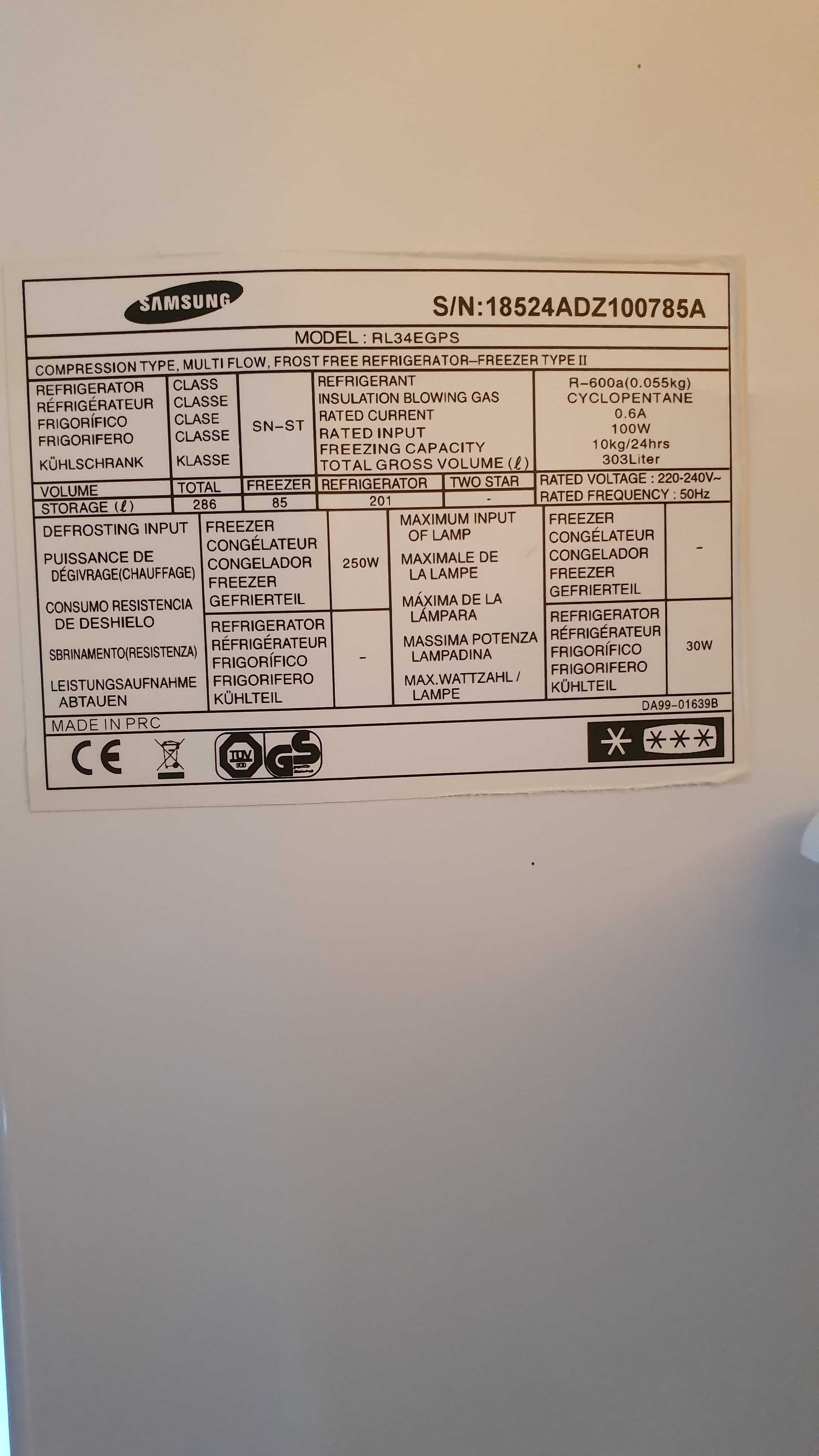 Lodówka Samsung RL34E GPS Sprawna