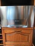Porta inox para esconder microondas