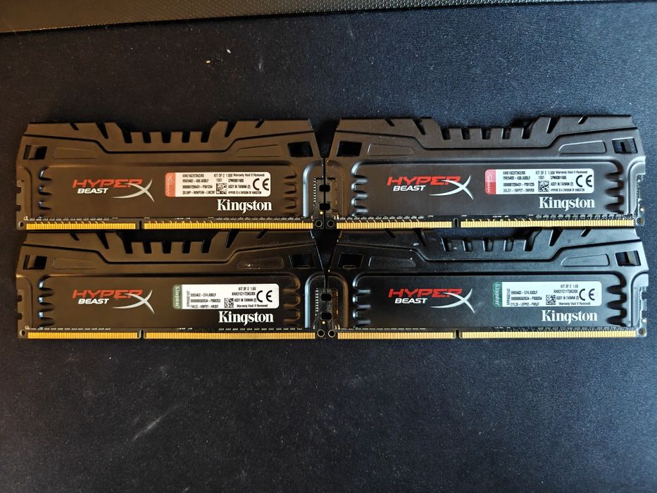 Pamięć RAM DDR3 4x4 GB (16GB) 1600 MHz CL 9 Kingston HyperX Beast