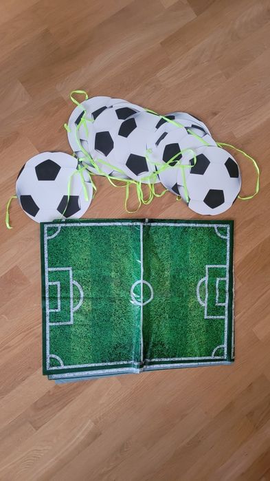 Girlanda piłka nożna, dekoracja