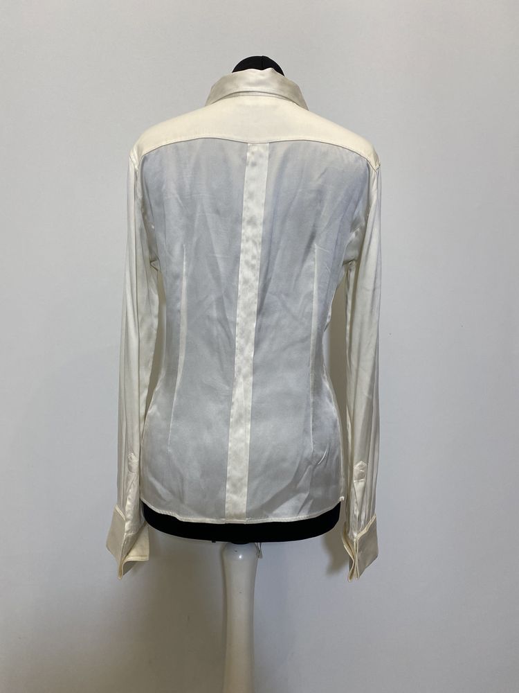 Шовкова біла блуза рубашка Armani.