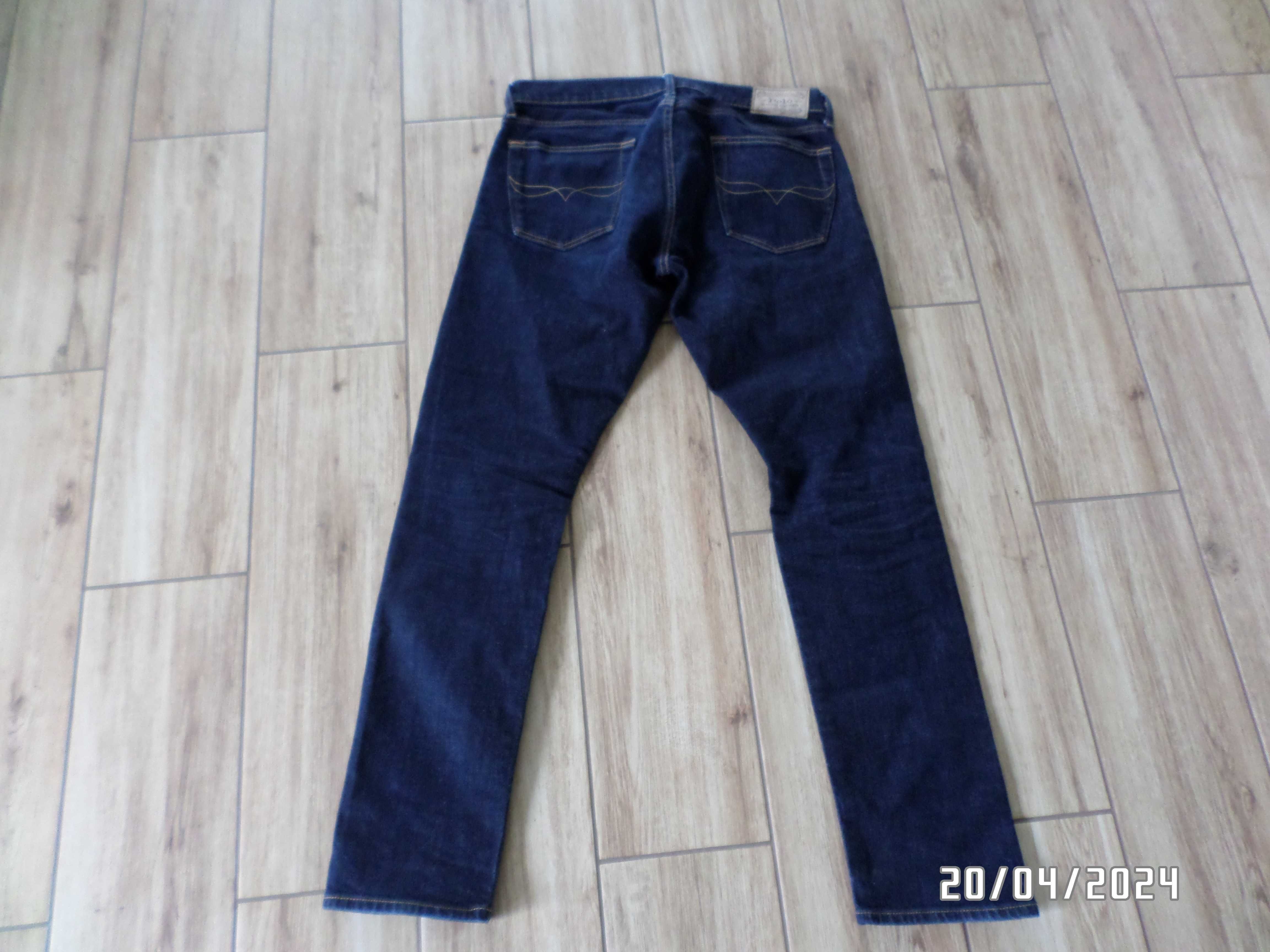 firmowe spodnie męskie jeans-POLO RALPH LAUEN-rozmiar-32/32-L