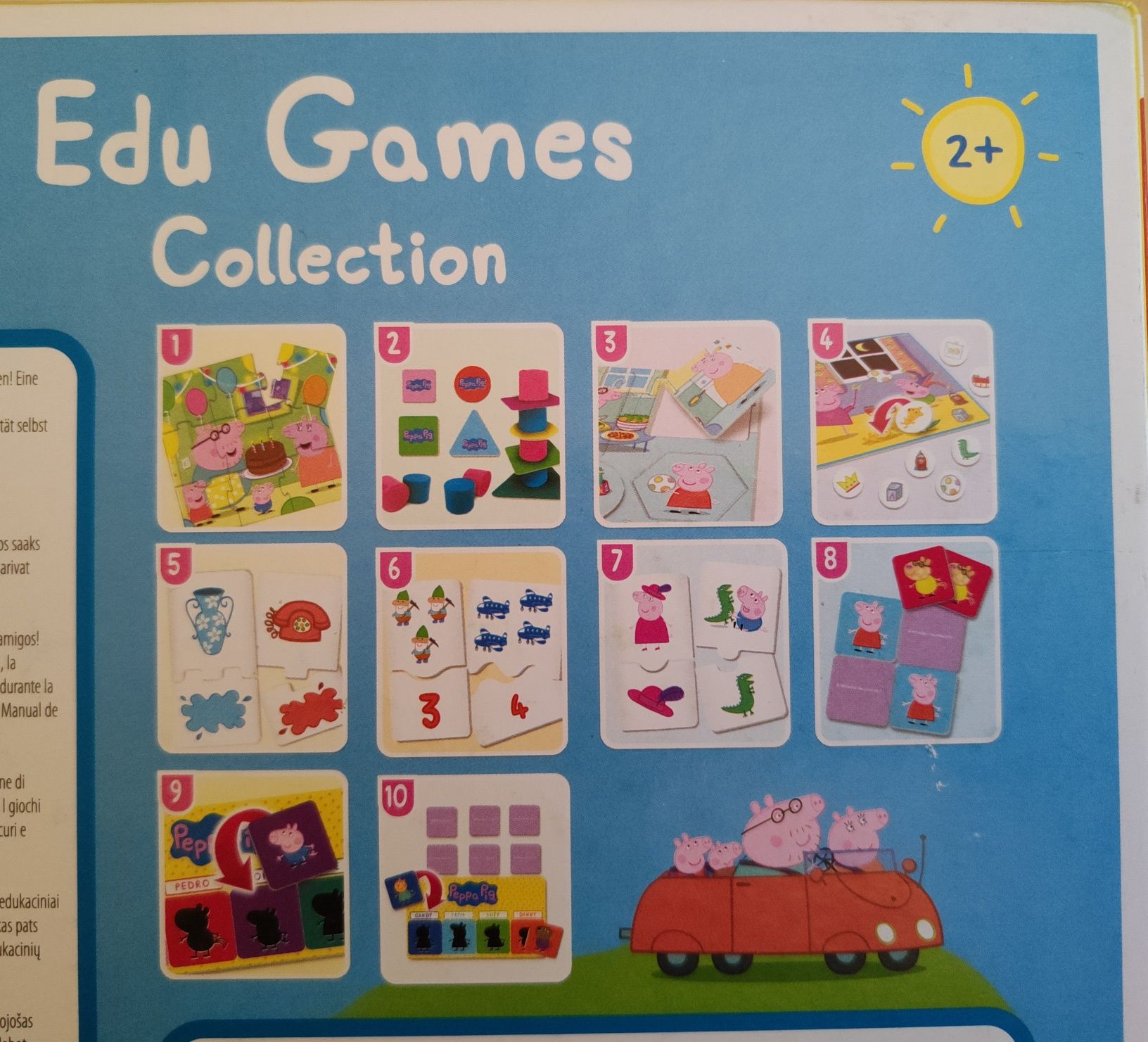 Zestaw gier edukacyjnych/puzzle - Świnka Peppa