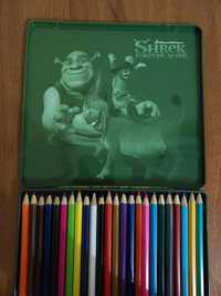 Кольорові олівці 24 кольори з Шреком від DreamWorks