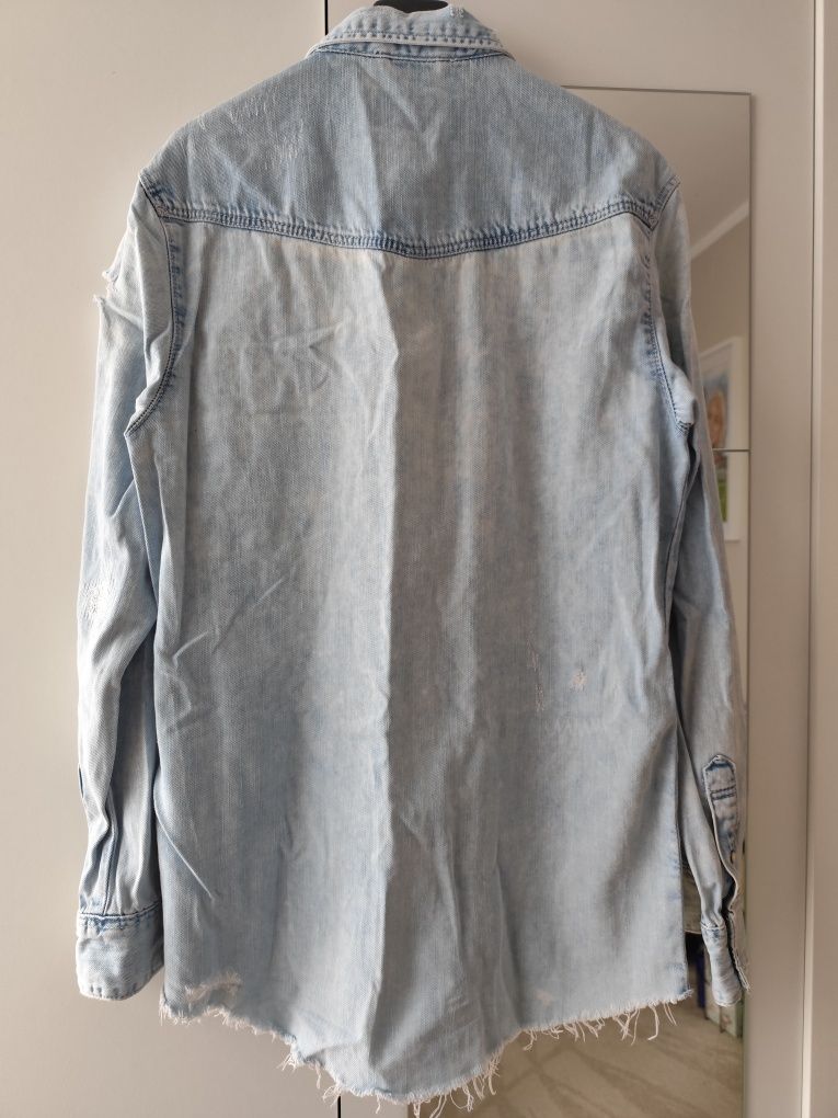 Męska koszula jeans Bershka XS regular fit STAN IDEALNY
