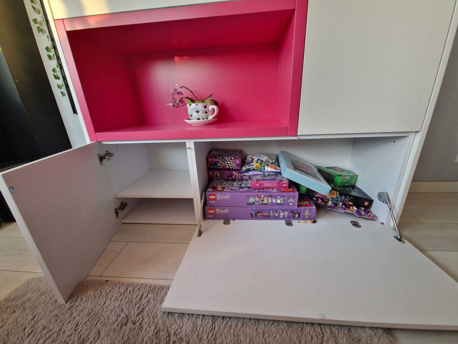 Meble dziecięce młodzieżowe dla dziewczynki zestaw