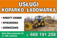 Usługi koparko=ładowarką