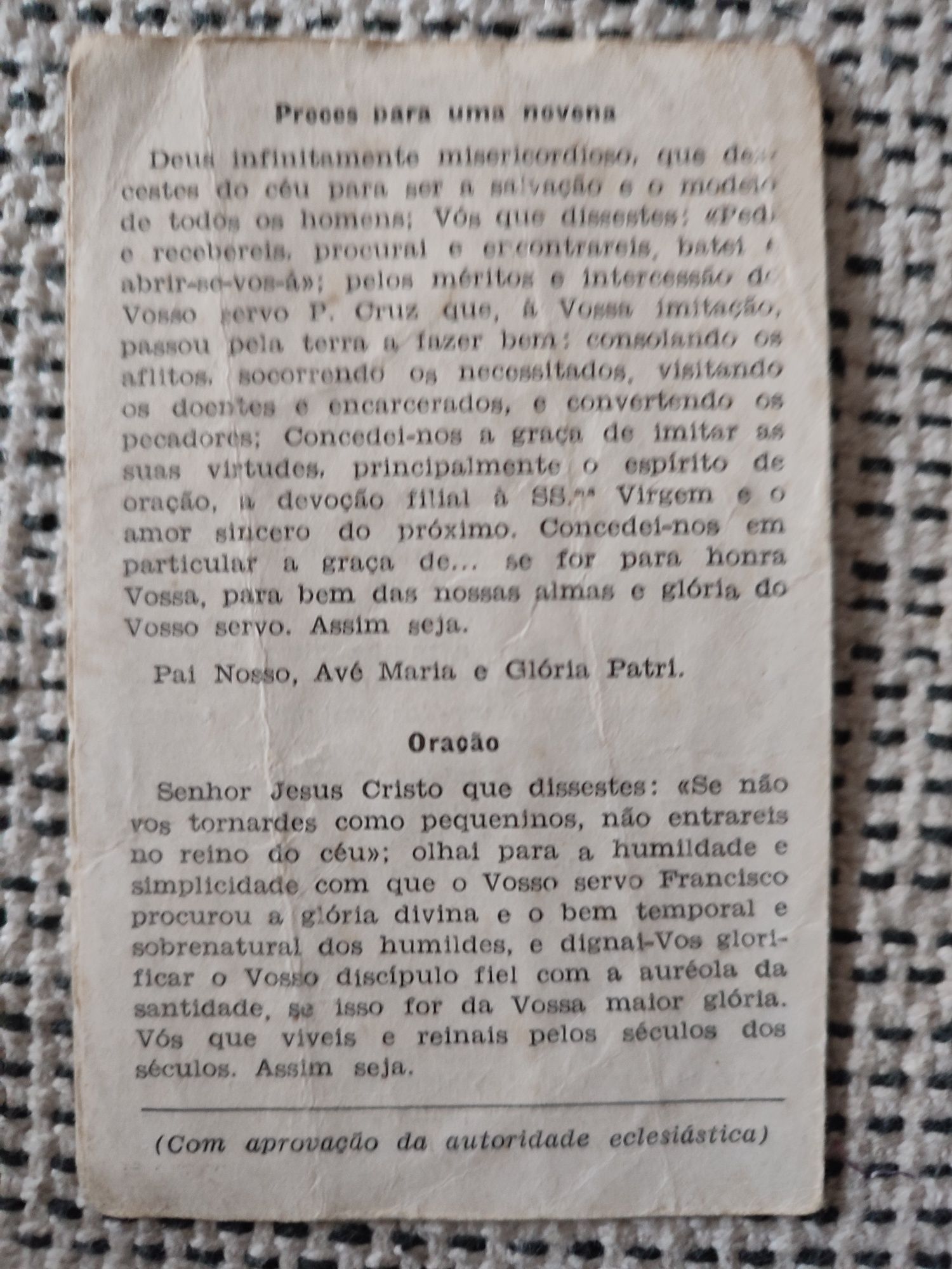 Pagela- Conselhos do Padre Cruz antiga