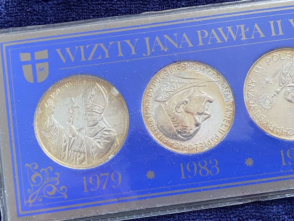Monety wizyty Jana Pawła II w Polsce
