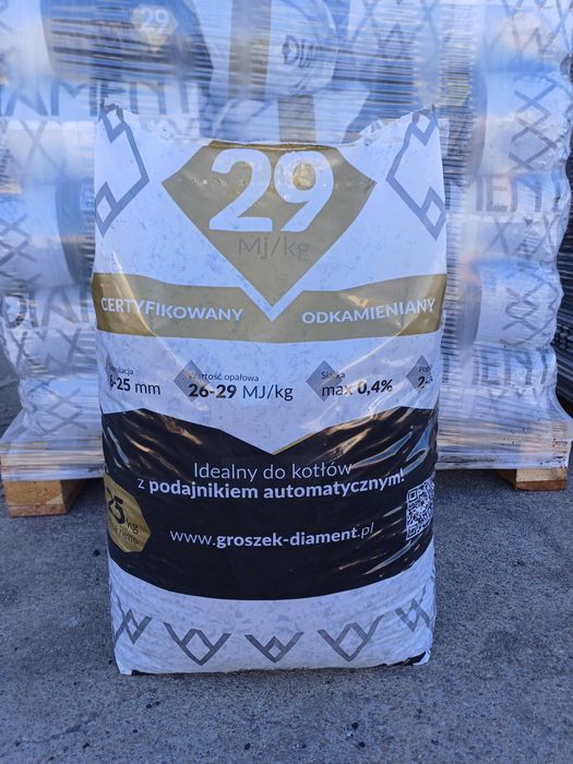 GROSZEK DIAMENT 29 workowany węgiel Transport Gratis ekogroszek