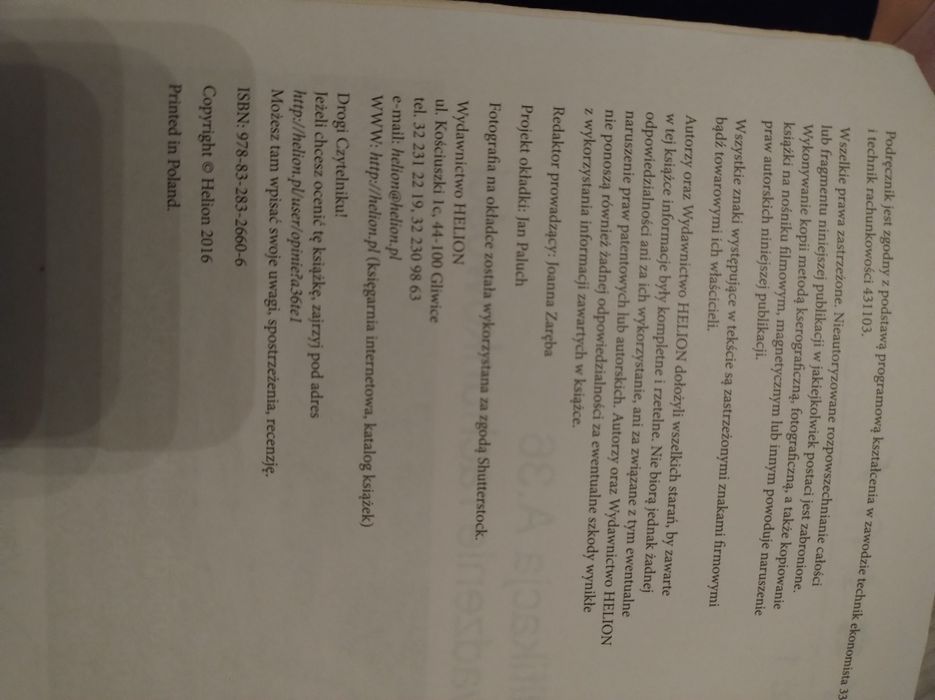 Kwalifikacja A.36 prowadzenie rachunkowości