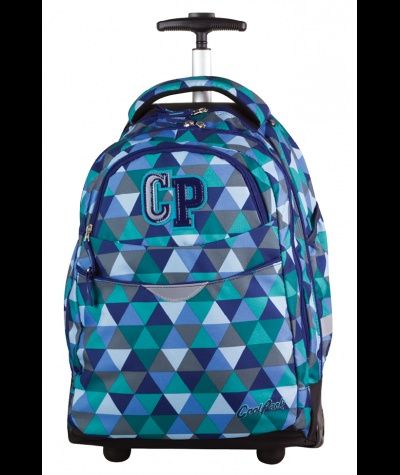 Plecak na kółkach CoolPack CP niebieski w trójkąty RAPID PRISM 680