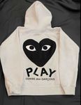 худи худі play comme des garcons кофта белая база