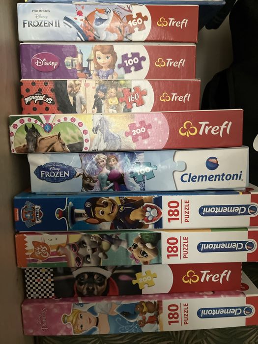 Puzzle 6+ 7+ od 100 do 200 el. Cena za sztuke