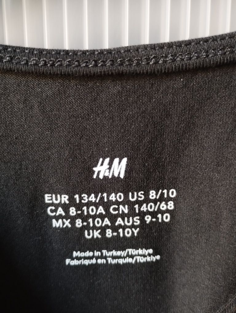 Bluzka r.134/140 H&M czarna