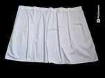Biały skirting na szczyt stołu 4 szt. 97 cm