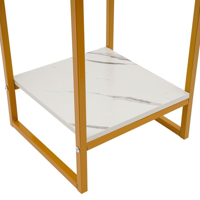 Stojak na Kwiaty Zloty z wyrazem Marmuru