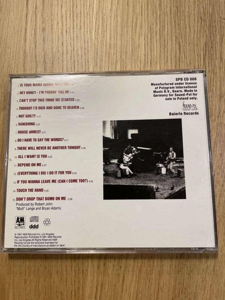 Bryan Adams - Waking up the neighbours CD