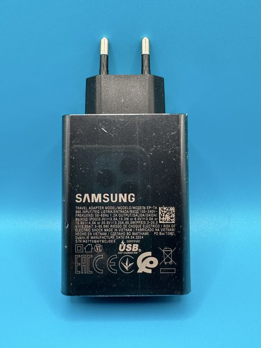 Зарядний пристрій Samsung 65W PD Power Adapter Trio (EP-T6530)