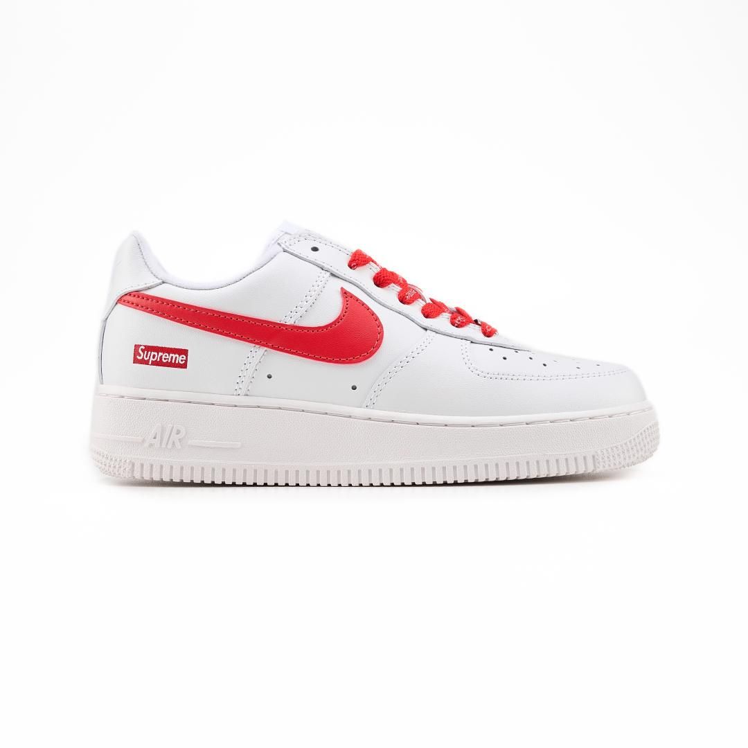 Кроссовки Nike Air Force 1 x Supreme White Red