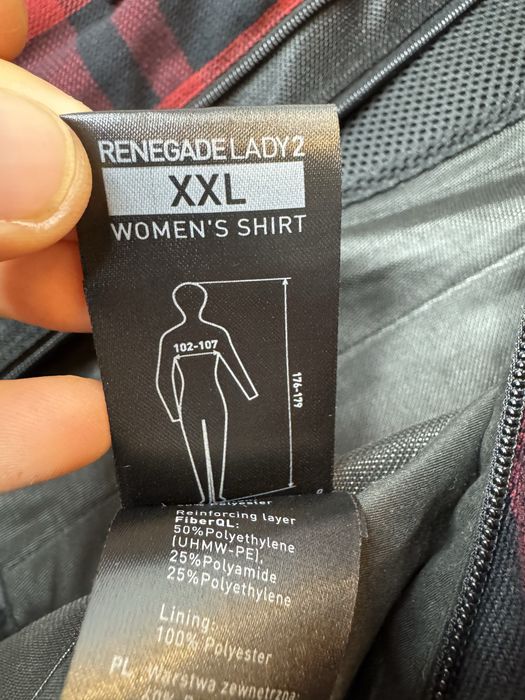 Damska Koszula Kurtka Motocyklowa Shima XXL Renegate Lady 2 Kevlarowa