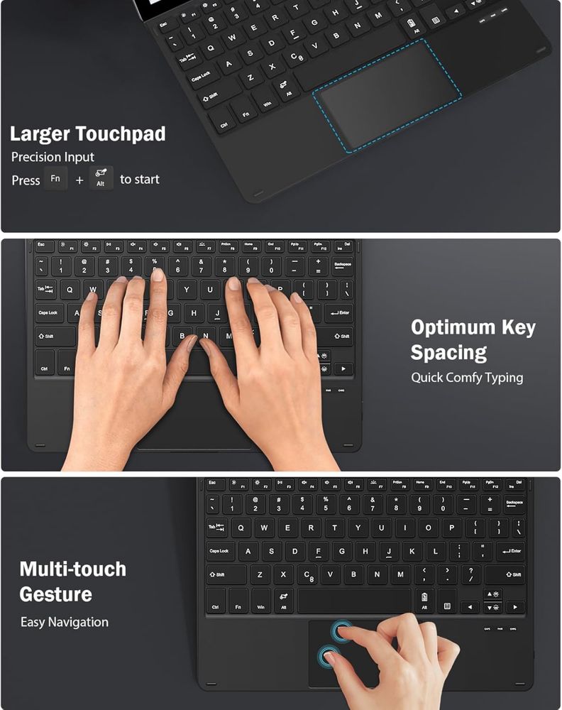 Klawiatura Bluetooth do Microsoft Surface Go 4/Go 3/Go 2/Go 2018
