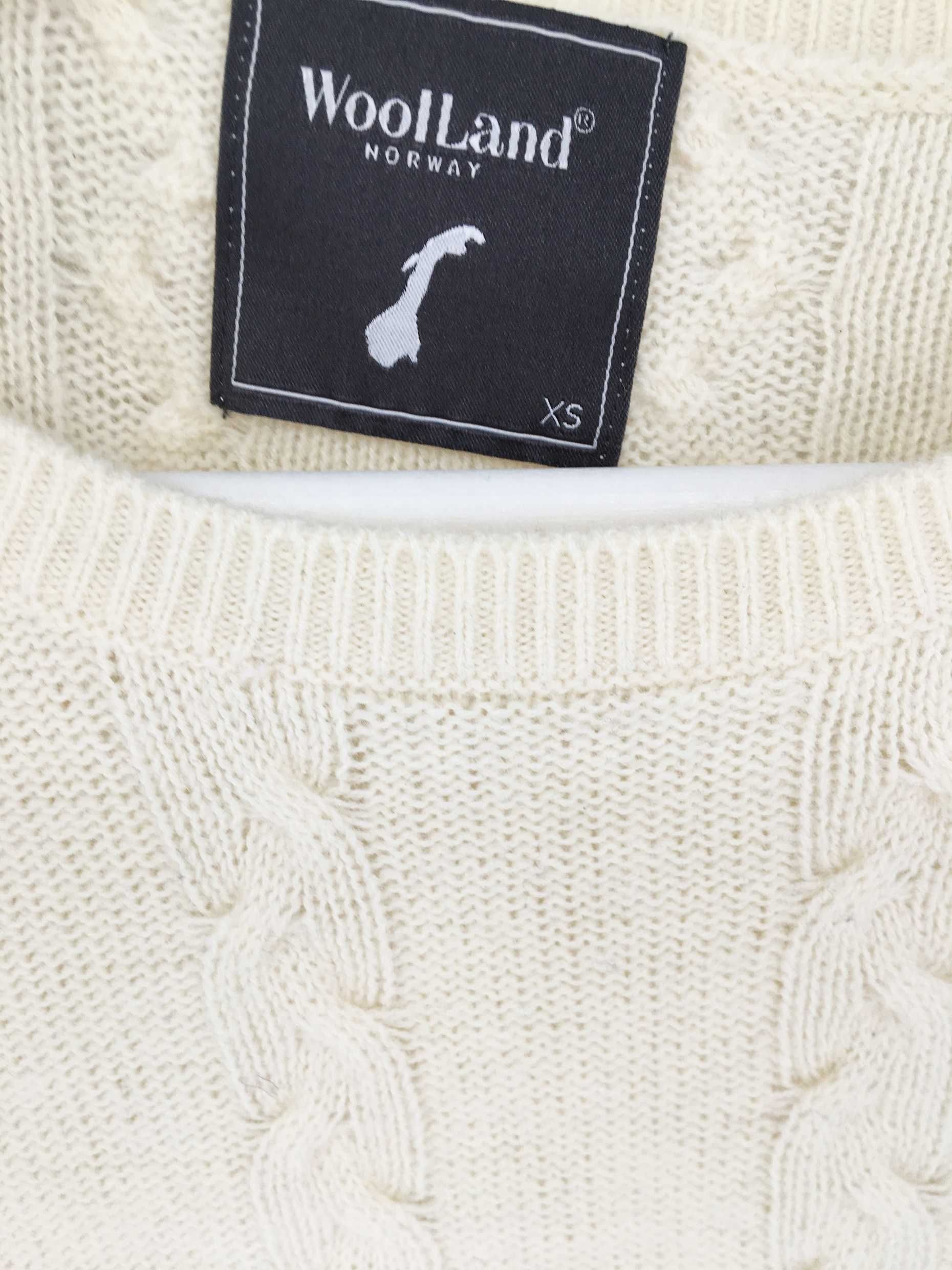 WOLLAND NORWAY sweter wełna 34