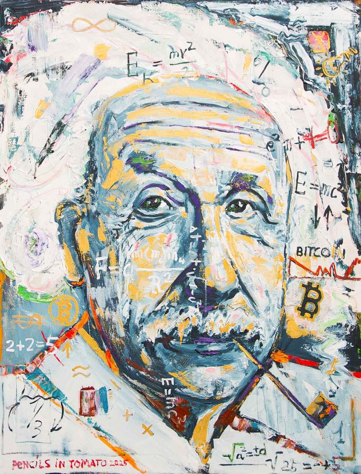 Картина  Einstein Token 90-70см