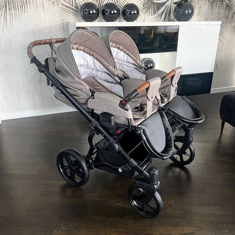 Adbor Duo Lux 2w1 | nowy wózek dla bliźniaków z wentylowaną gondolą.