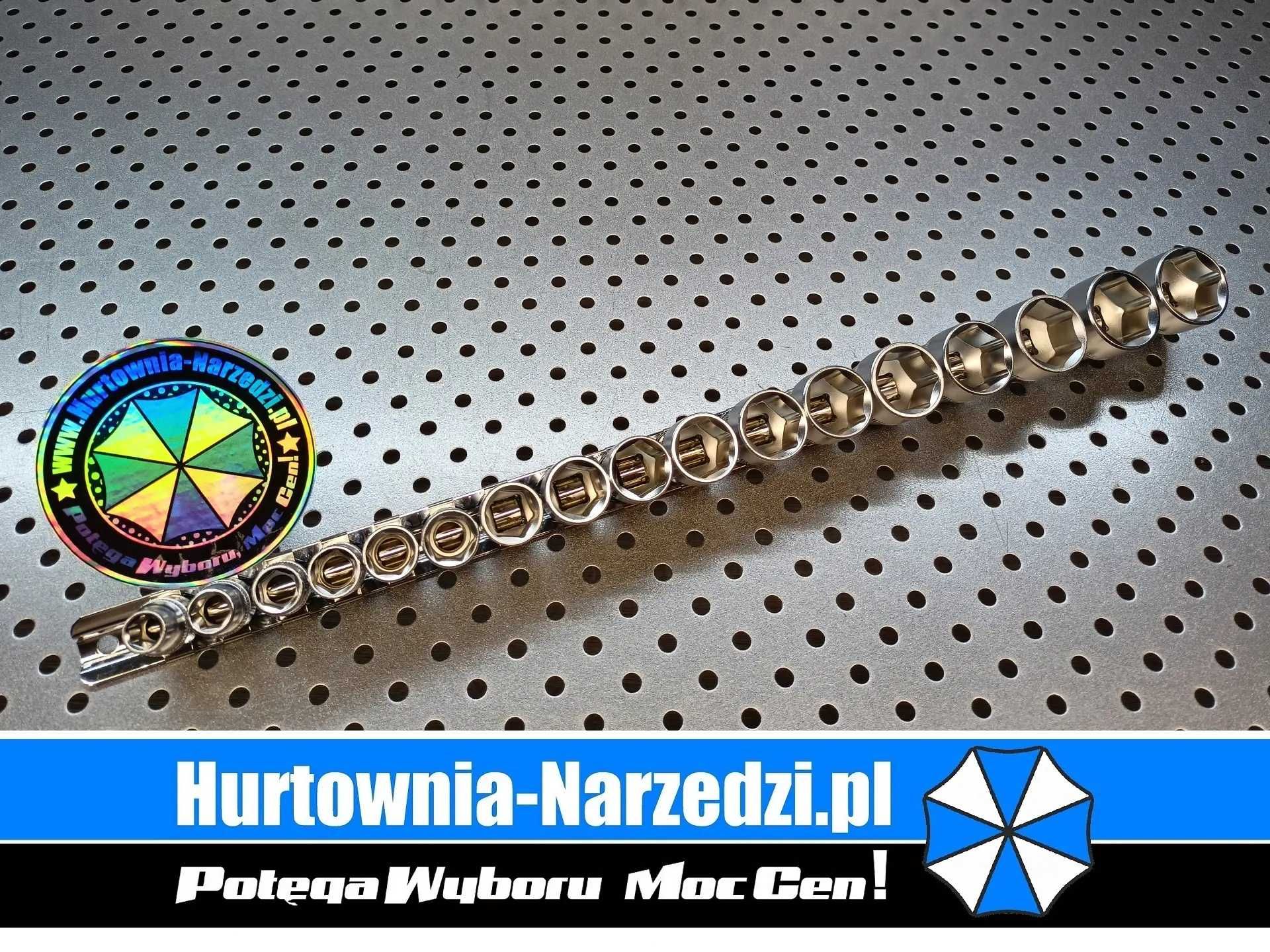 8-24 mm 3/8" Zestaw nasadek 6-kątnych 17-el. Cr-V nasadki 3/8"