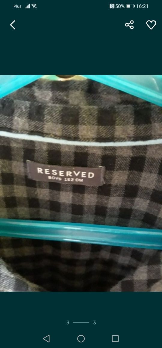 Koszula flanelowa w kratę roz 158 Reserved