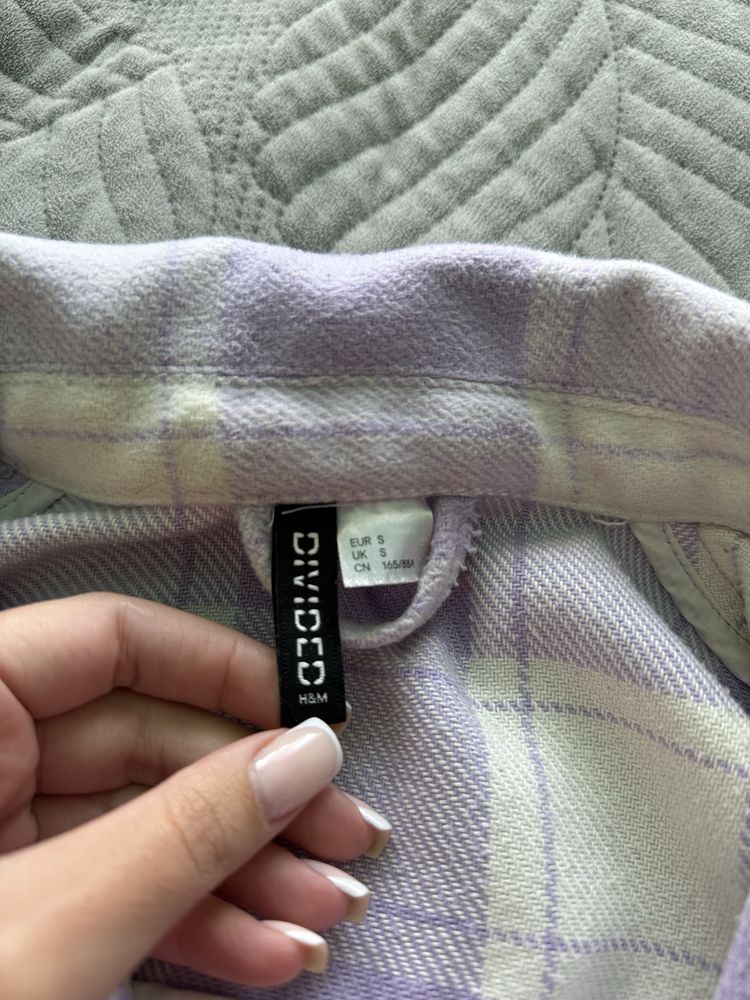 Утеплена сорочка в клітинку байка H&m