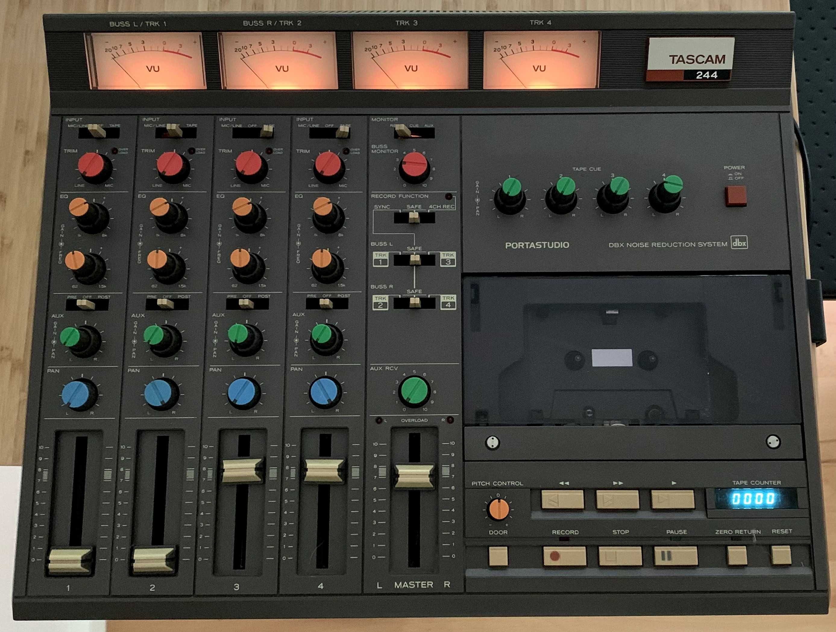 IDEALNY: Teac Tascam Portastudio 244 4 Track Multitrack magnetofon