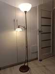 Lampa podłogowa podwójna mosiężna